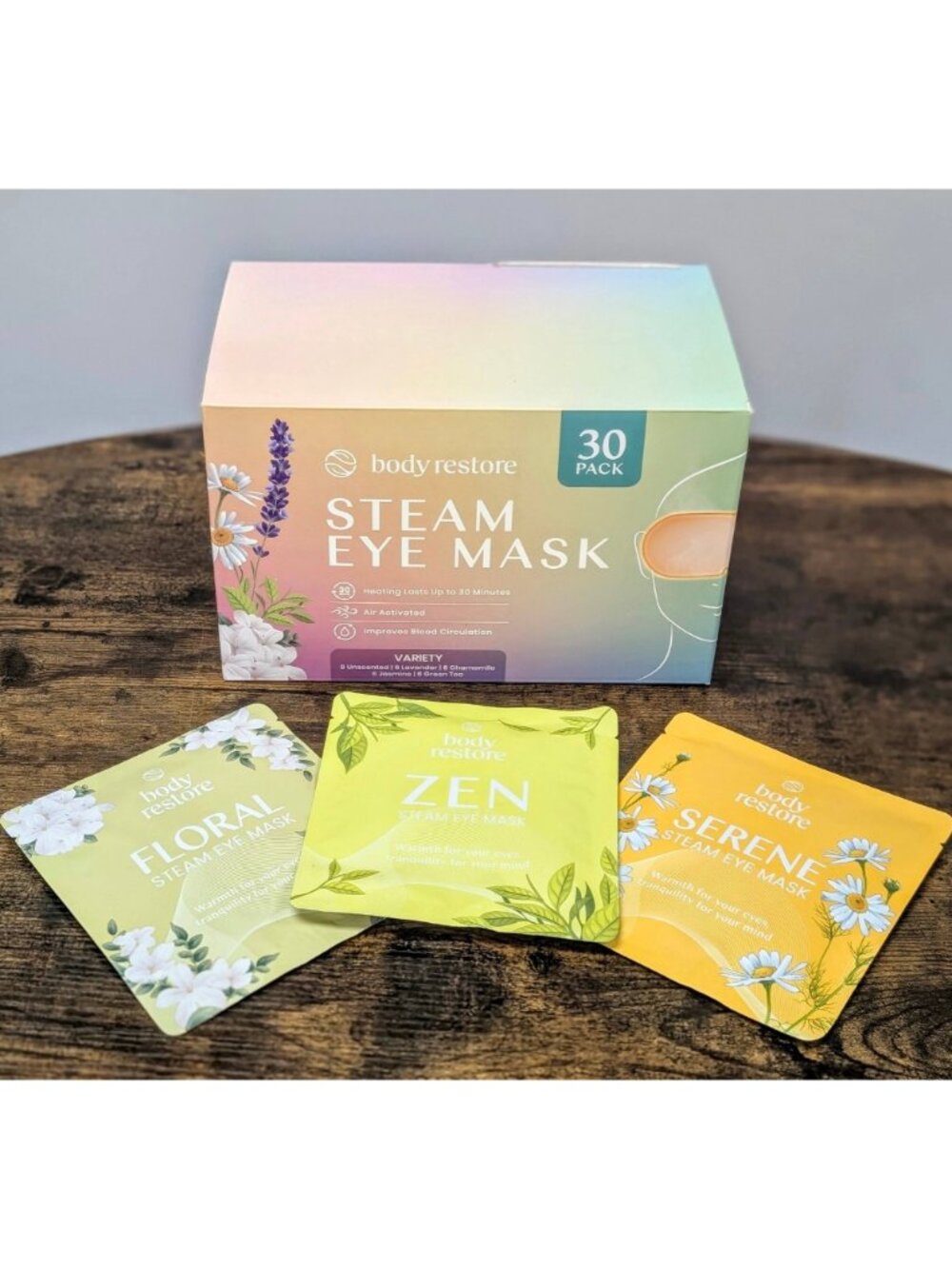 Body Restore Steam Eye Mask 30 Pack